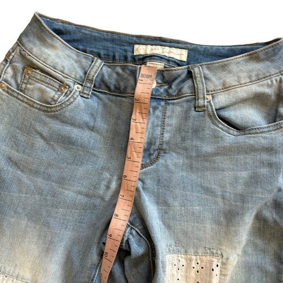 Lace Patch Work Denim Jeans EST. 1946 Women’s Size 2 Bohemian Girly Softgirl - Picture 14 of 15